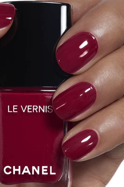 classic chanel nail polish burgundy|chanel nail varnish colors.